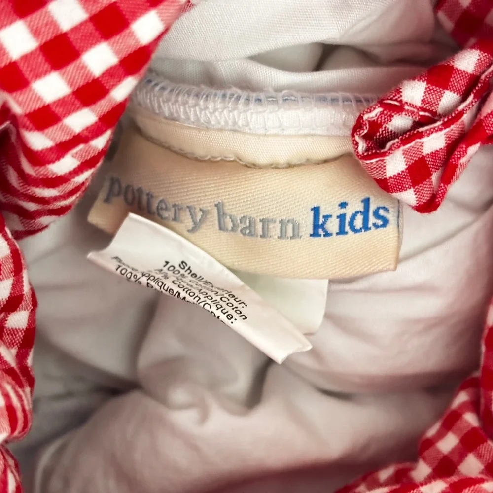 Pottery‎ Barn Kids Christmas Stockting Santa Quilted Personalized Madeline